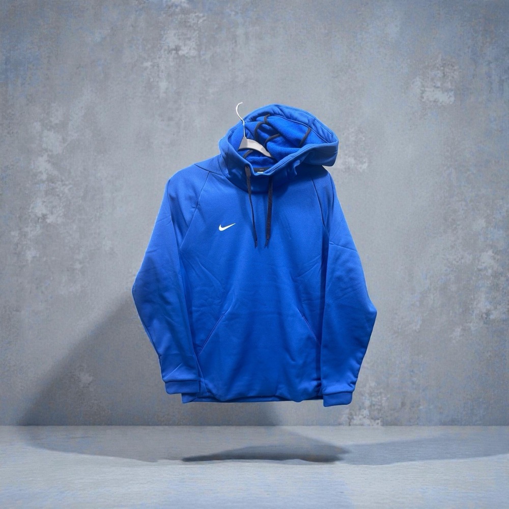 Nike Therma-FIT Men's Pullover Hoodie Blue Size L Fitness CN9473-493 New